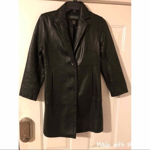 Banana Republic Leather Blazer XS